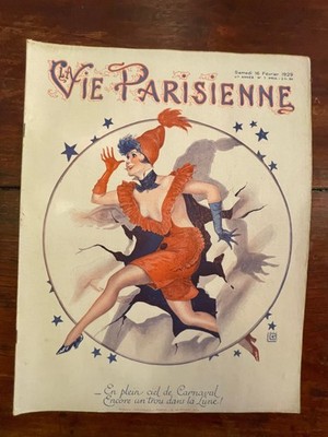 La Vie Parisienne 1929#07 G.LEONNEC ''En Plein ciel de Carnaval''- Vald'Es.....