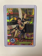 2026 Topps Finest Fantastic Four Wasp Blacklight Neon Gold Lava /50