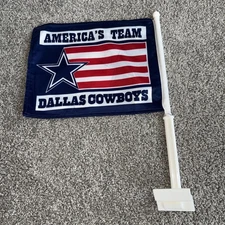 🔥🔥Dallas Cowboys Car Flag Set, Ambassador Style, 12x14 Inch Double Sided Flags