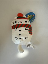 NWT Cats Vs Pickles 4" FUR-OSTY 231 HTF Holiday 2021 Snowman Cat Beanbag Plush