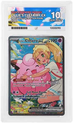 Ace Perfect 10 Lillie's Clefairy EX SIR 280/217 Ascended Heroes