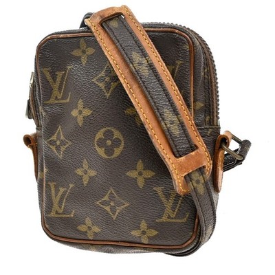 LOUIS VUITTON LV Mini Danube Shoulder Bag Monogram Leather Brown M45268 62MA099