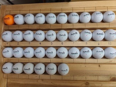 (FB2926) Golfbälle 36 Stück Arnold Palmer, Titanium Edition, meist gut!