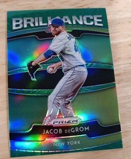 2020 Panini Prizm Brilliance Prizms Green #1 Jacob deGrom - NM-MT