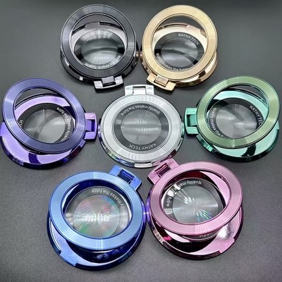 Space Saving Robust Easy to Use CD-textured Metal Phone Stand for iPhone Samsung