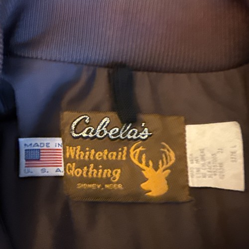 Vintage Cabela's Fleece Camo GoreTex Jagd Kapuzenjacke Gr. L USA weißer Schwanz gebraucht, in einwandfreiem Zustand - Bild 3 von 16