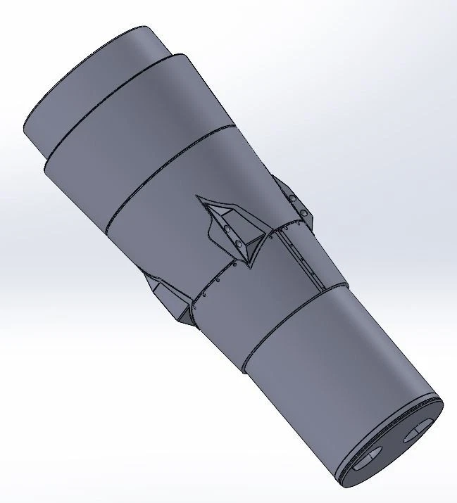 Kit Honest John M31 para tubos de carrocería LOC 2.56 modelo de cohete volador Foto 2 de 4