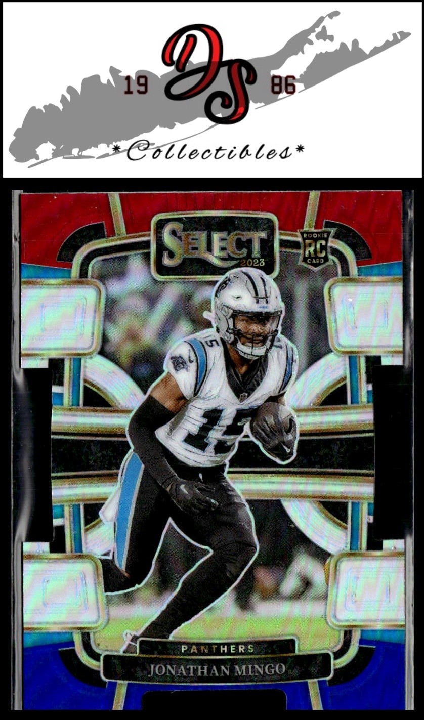 2023 Panini Select #16 Jonathan Mingo Red and Blue Prizms Die Cuts