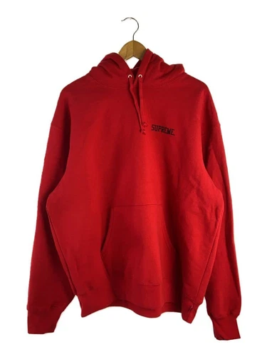 Supreme Felpa con Cappuccio Anarchy Felpa con Cappuccio L Cotone ROSSO Usata