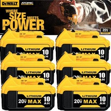 PACK For DeWALT DCB210-2 20V MAX XR 10.0 AH Lithium-Ion Battery DCB206 DCB200