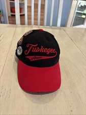 Tuskegee Airmen Museum Baseball Cap Military Aviation Navy Patches Black Red