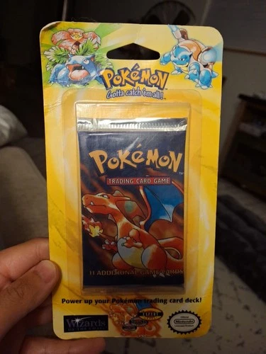 Pokémon TCG Base Set Blister Packs Charizard & Blastoise Art- WOTC 1999 – Sealed