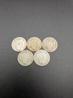 5 TOTAL - USA Barber Dimes Coin Circulated - Random Dates