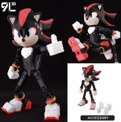 PSL Shadow the Hedgehog PVC Figure H/ 3.93 inch Palverse Pale