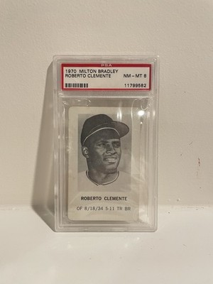 1969 Milton Bradley Roberto Clemente Bob PSA 7 Graded Baseball Card MLB Pirates