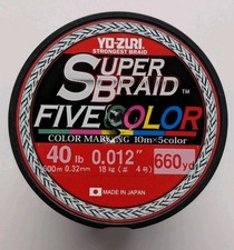 Yo-Zuri Super Braid 40 Lb Test 660 Yard Spool Five Color