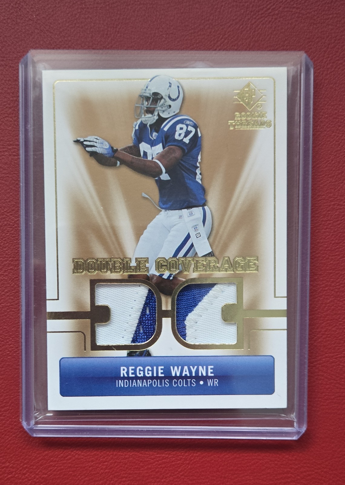 2007 SP Rookie Threads - Double Coverage Reggie Wayne #DC-RW (MEM)