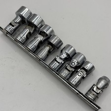 Snap On Universal Swivel Socket Set 38 Drive Sae 12pt Lot Of 8 Read Snap On Universal Swivel Socket Set 38 Drive Sae 12pt Lot Of 8 Read