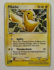 Pokemon Pikachu TCG Black Star Promo 012 E-Reader Holo Card 2003 DMG Card
