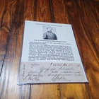 1886 General Daniel E. Sickles Autographed Check Battle Gettysburg Civil War OTR