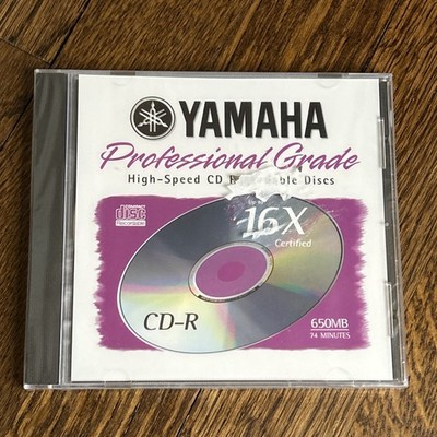 Yamaha Professional Grade CD-R Recordable Disc Sealed 650mb 74Min Audio Music 