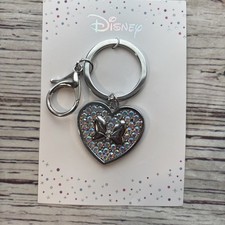 DISNEY Minnie Mouse Bow Keychain Bag Charm Metal Enamel BLING