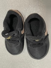 Nike Air Force 1 Crib Black/Metallic Gold Toddler 3C Shoes