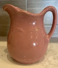 Vintage Niloak Pottery Pitcher Pink 6 1/4"   Would make a lovely vase1