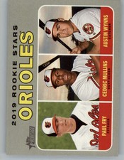 2019 #343 Cedric Mullins RC/Paul Fry RC/Austin Wynns RC (ref 150115)