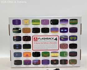 Atari Flashback 4 Classic Console 2 Wireless Controllers 75 Games w/ Box