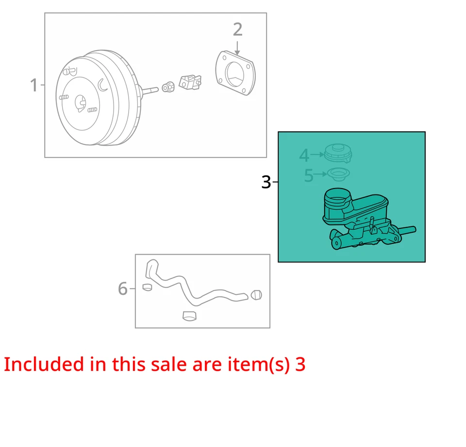 Acura TSX 2007 cilindro maestro de frenos OEM 113 k millas - LKQ390638047 Foto 4 de 4