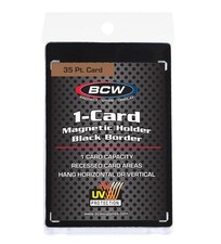 BCW 35pt Magnetic Card Holder Black Border Frame SLAB Baseball Football Cards