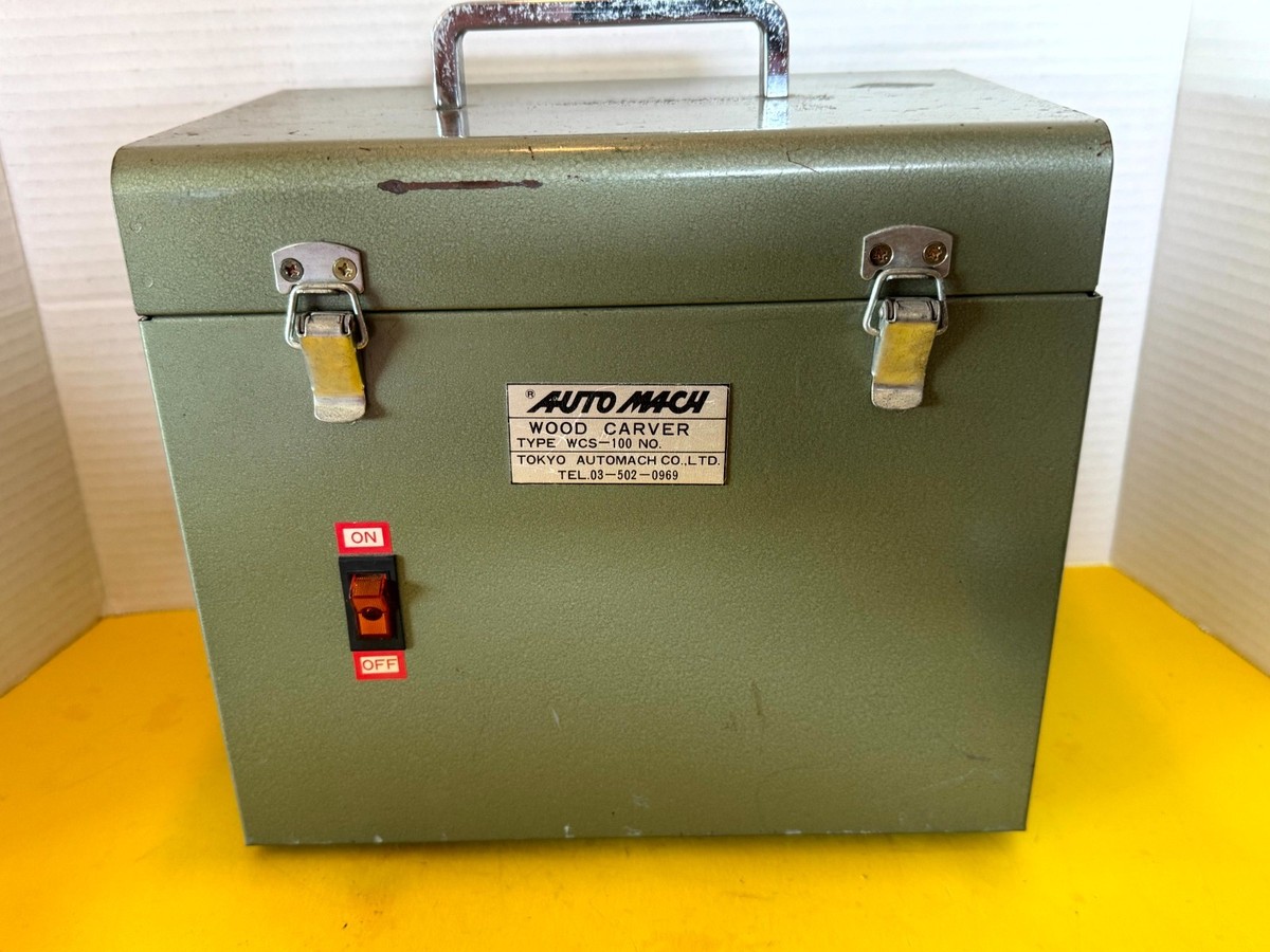 Tokyo Automach WCS-100 Electric Wood Carving Machine Set Japan VTG 