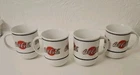 Vintage Coca-Cola 4 Diner Coffee Cup Mug Lot By Sakura, Collectible, Decor V15
