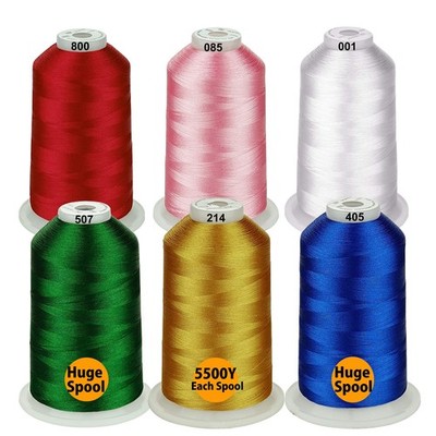 - 33 Selections - Various Assorted Color Packs of Polyester Embroidery Machin...