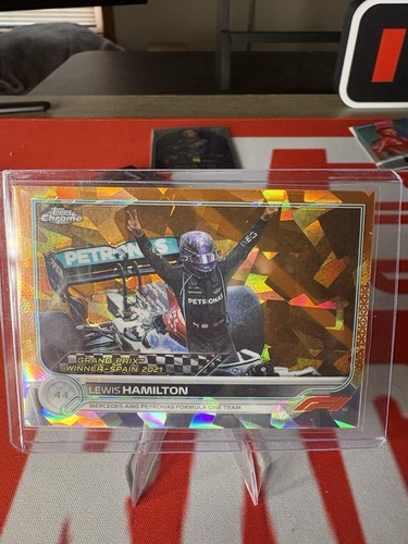 2022 Topps Chrome Sapphire Lewis Hamilton 10/25 GP Winner Formula 1 - Picture 1 of 2
