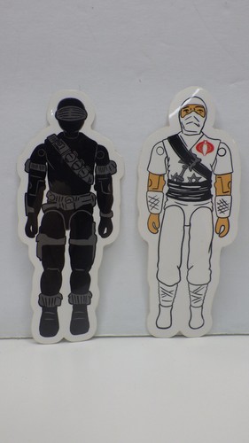 G I Joe custom Snake Eyes & StormShadow 4 inch action figure sticker lot