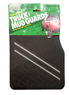 NEW PlastiColor 0400 Hi-Tech Mini Trucks Vans RVs Mud Guards Black