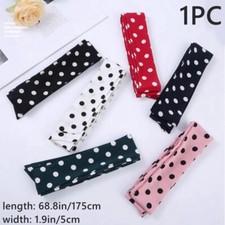 1X Ladies Polka Dot Chiffon Waist Belt Waistband Sash Ribbon for Dress Skirt New