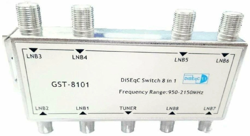 DiSEqC Switch 8 in 1 Satellite Signal Diseqc Switch Lnb Receiver Multiswitch - Image 4 of 4