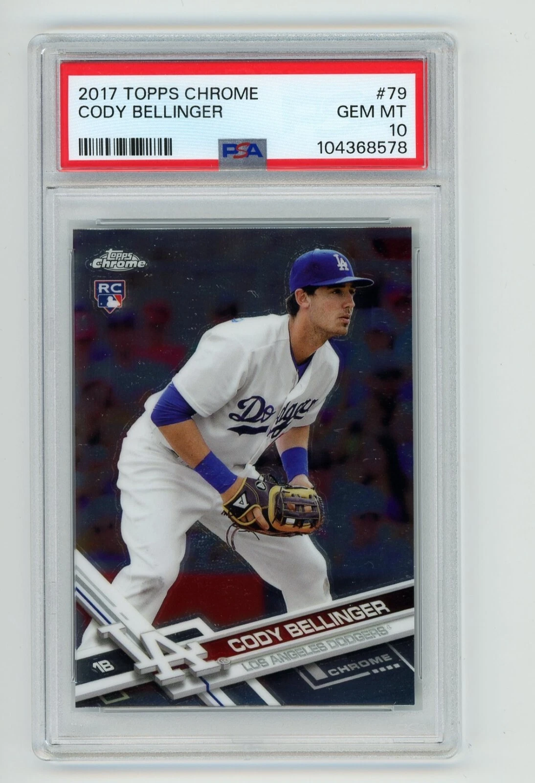 Deal for 2017 Topps Chrome Cody Bellinger #79 PSA 10 GEM MINT Rookie Card Dodgers