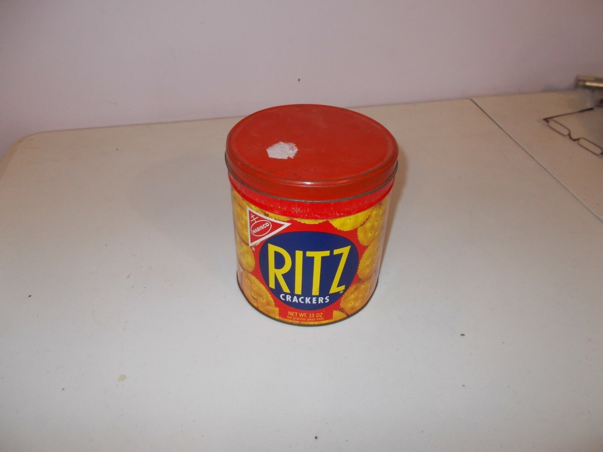 Vintage Round Nabisco Ritz Crackers 13 Oz. Tin 1977 | eBay