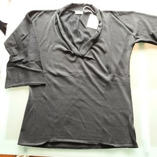 Maglia U cotone 100% colore nero, RIVAMONTI (BRUNELLO CUCINELLI) tg L, NUOVA