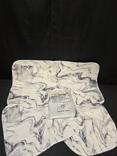 5 Pc Bath Set Non Slip Rugs Shower/Bathtub Curtain With Hooks Toilet Lid Cover
