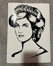 Princess Diana Celebrity Decal Sticker 11x8  Removable Vinyl wall art decoration