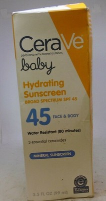 cerave mineral baby sunscreen spf 45