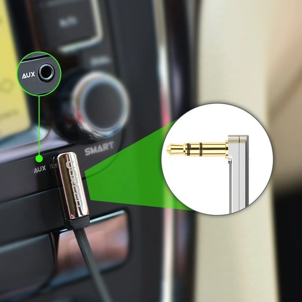 Ugreen 3.5mm Jack Audio Lead Aux Cable 90 Degree Right Angle for iPhone MP4 UK - Image 3 of 4