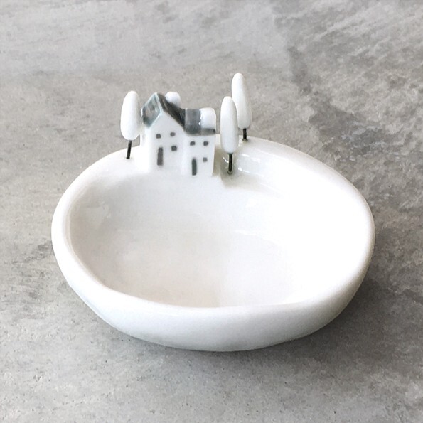 East of India Hillside Trinket Dish in Gift Box