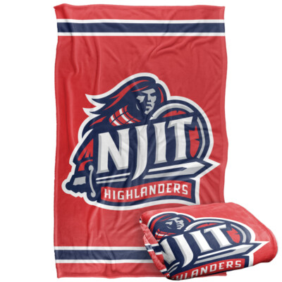 New Jersey Institute of Technology Primary Logo Silky Touch Throw Blanket