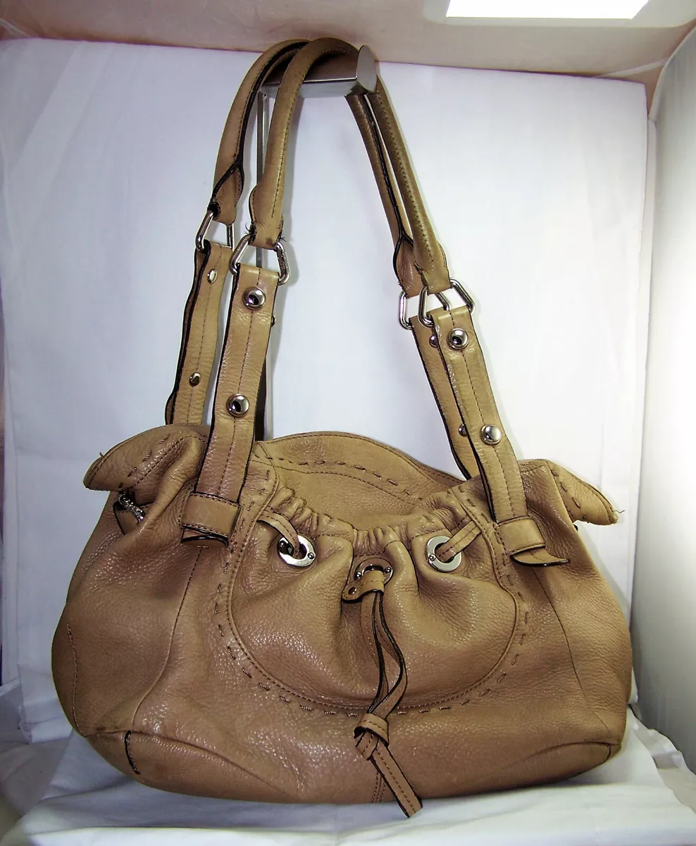 B makowsky leather shoulder best sale bag